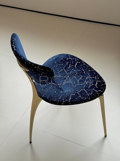 Deep Blue Lounge Chair - scene