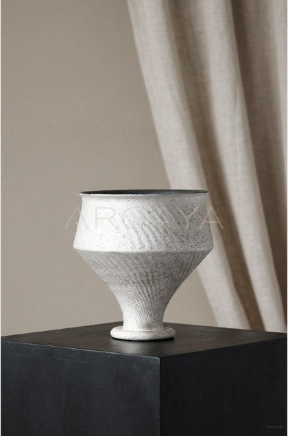 Dadan Silver Glaze Art Vase - scene