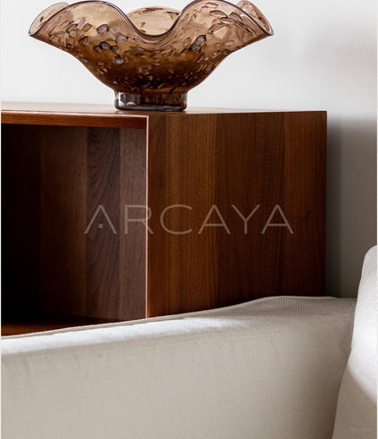 Hand Blown Glass Fruit Bowl - scene