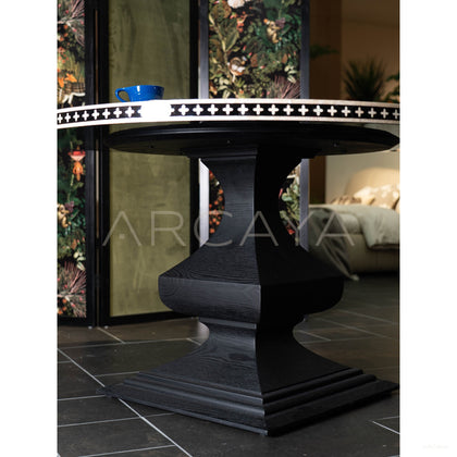 Mother Of Pearl Art Dining Table - scene
