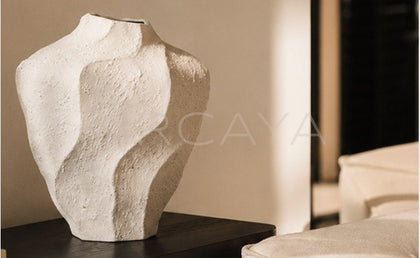 Handmade Wave Surface Ceramic Vase - scene
