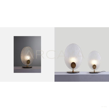 Clear Flower Leaf Table Lamp 54113 - scene