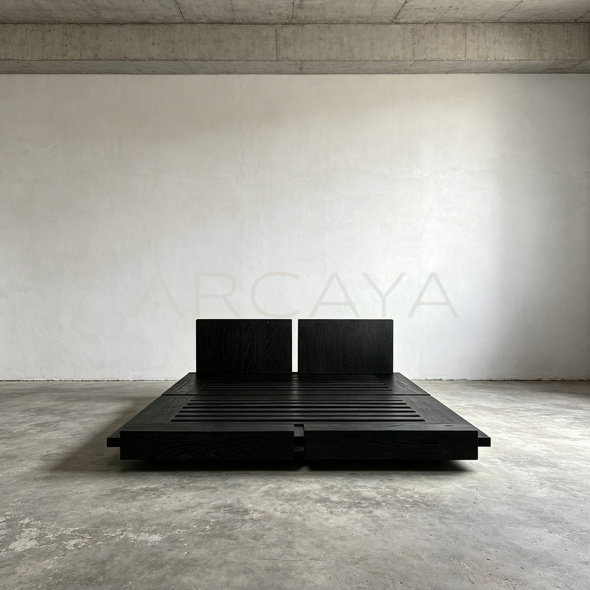 Somnus Minimalist Solid Wood Bed - main