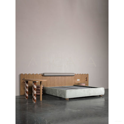 Kids Room Wave Oak Bed Set - scene