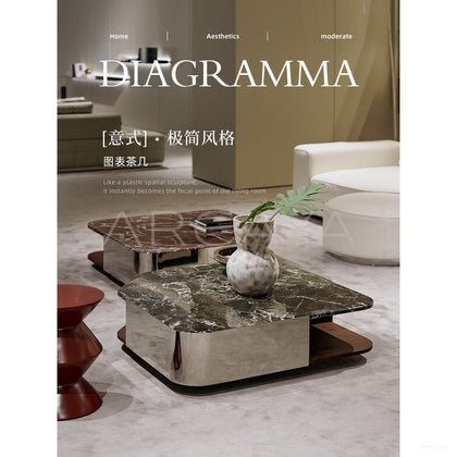 Italian Marble Coffee Table - scene