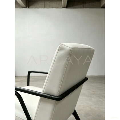 Saint Germain Bronze Leather Armchair - scene