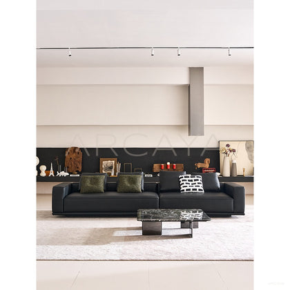 Horizonte Linear Minimalist Sofa - scene