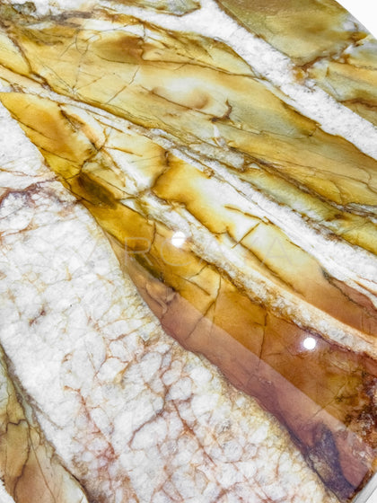 Gold Vein Stone Coffee Table - detail
