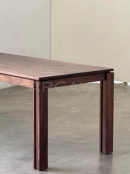 Black Walnut Chunky Table - detail