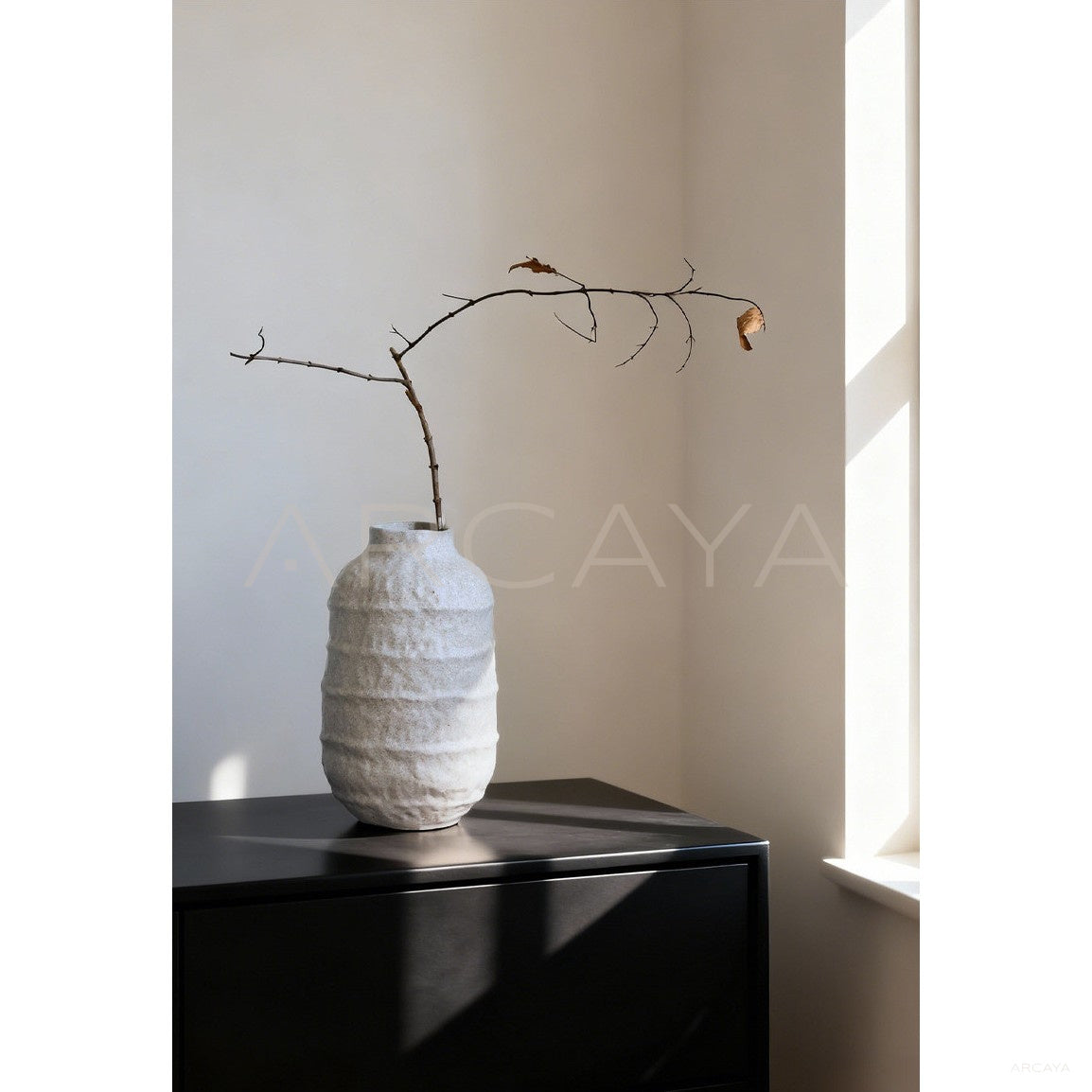 Jingdezhen Wabi Sabi Ceramic Jar Vase in detail