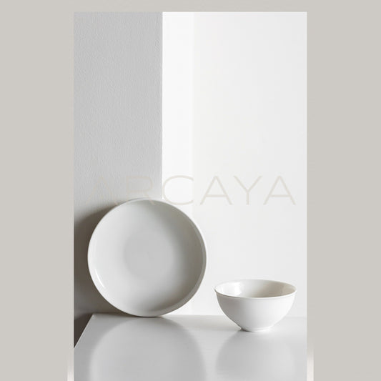 Sunxun Collab Soft White Porcelain Rice Bowl - scene