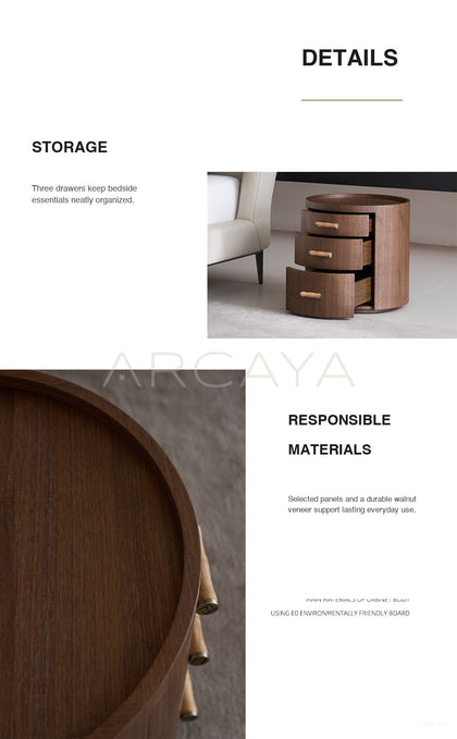 Rond Round Nightstand - scene