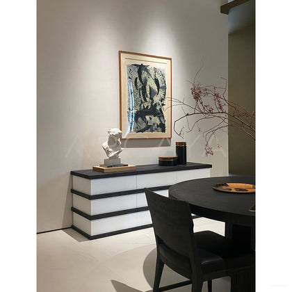 Black White Layered Cabinet - scene