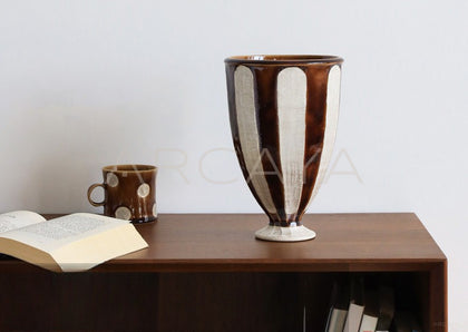 Dadan Silver Glaze Jingdezhen Wide Mouth Vase - scene