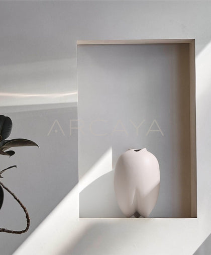 Wabi Sabi Bisque Ceramic Vase - scene