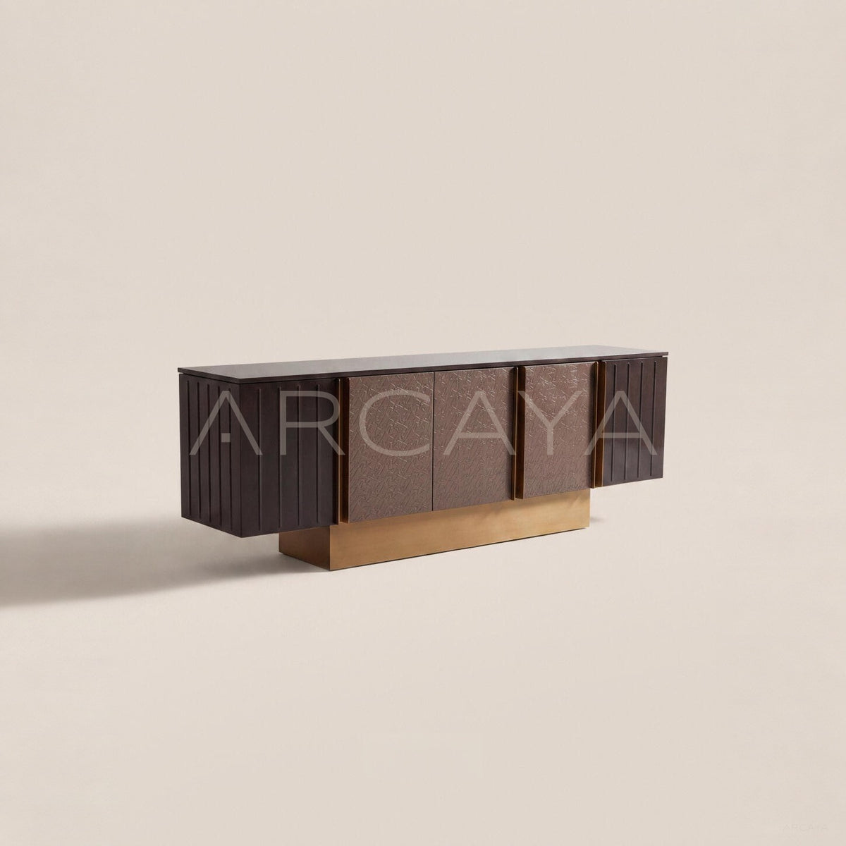 3D Leather Sideboard Metal Base - main