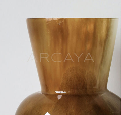 Mid Century Wide Mouth Glass Vase - scene