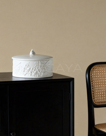 Lily Of The Valley Ceramic Jewelry Box - scene