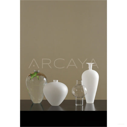 New Chinese Clear Glass Art Vase - scene
