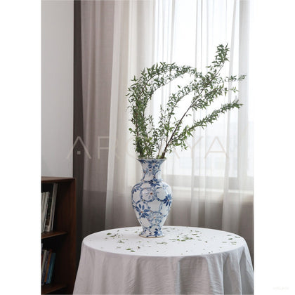 New Chinese Blue White Large Floor Vase - scene