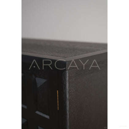 Grid Relief Four Door Cabinet - scene