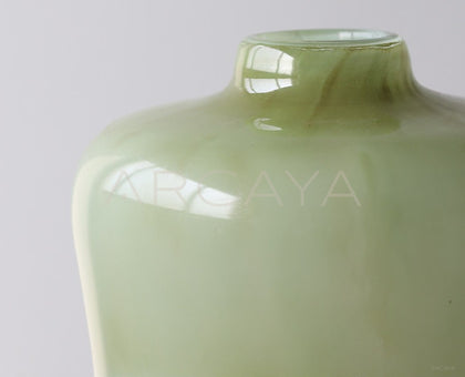 Mid Century Glazed Glass Vase Tabletop - scene
