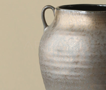 Artistic Wabi Sabi Mid Century Jar Vase - scene