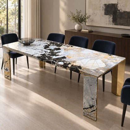 Black Diamond Pandora Stone Dining Table - main