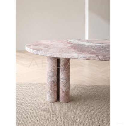 Pink Marble Dining Table - scene