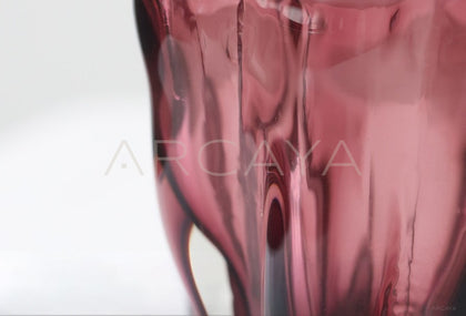 Tulip Glass Vase Wide Mouth - scene