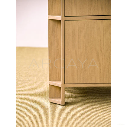 Italian Minimalist Oak Sideboard - scene