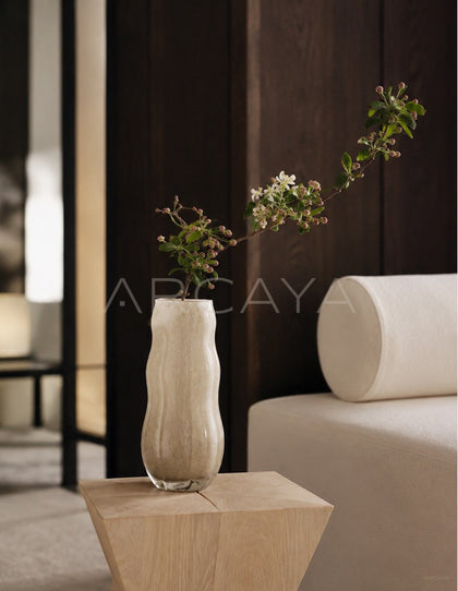 Handmade Pleated Glass Vase - scene