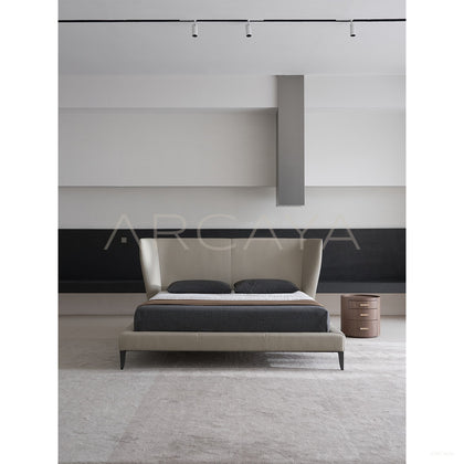 Gentleman Italian Minimalist Bed - scene