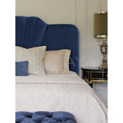 Royal Blue Bedroom Furniture Set - scene
