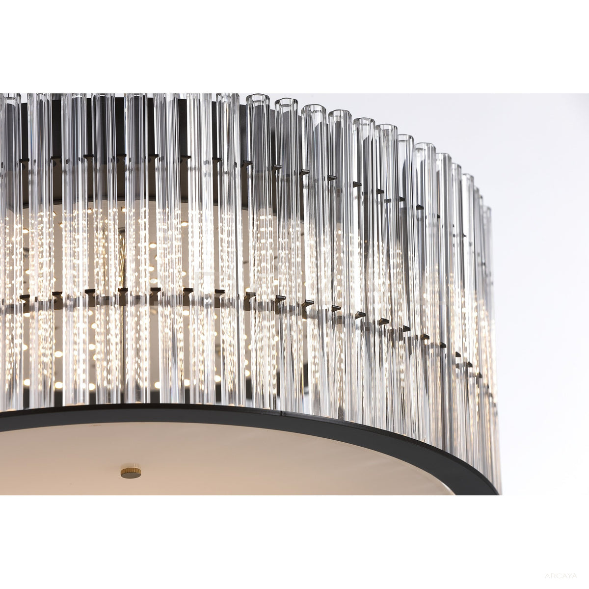 Clear Vertical Tube Ring Ceiling Light 80566 in detail