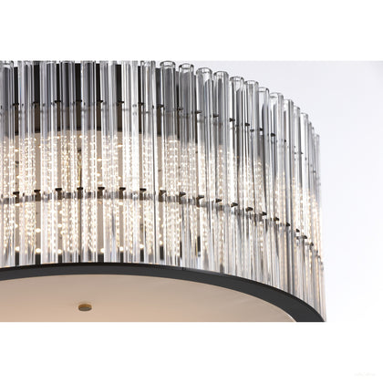Clear Vertical Tube Ring Ceiling Light 80566 - scene