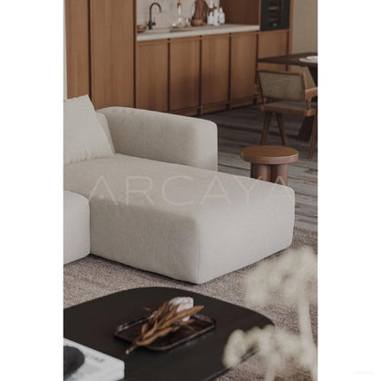 Champagne Teak Side Table - scene