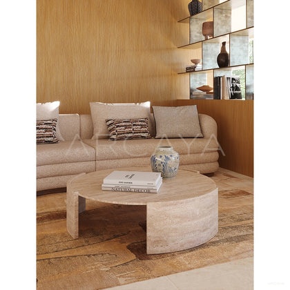 Thick Cut Sandwich Linen Sofa - scene