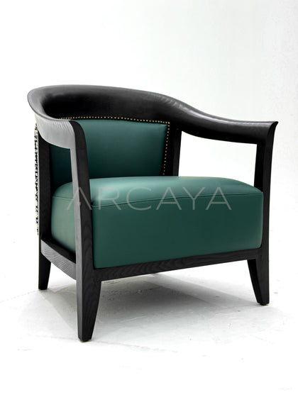 Solid Wood Frame Lounge Chair - scene