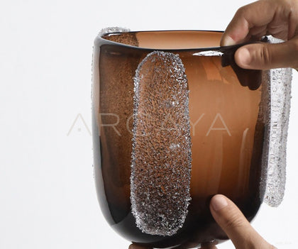 Glass Art Vase Tabletop - scene