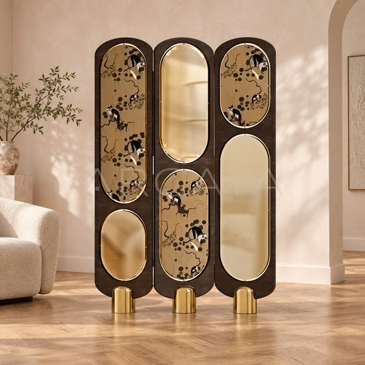 Light French Art Folding Screen - main