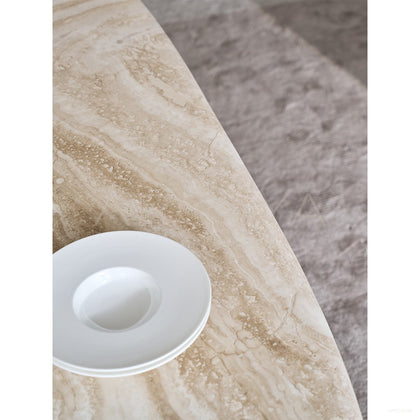 French Travertine Dining Table - scene