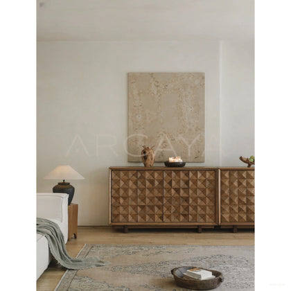 Reclaimed Wood Zoned Storage Cabinet - scene