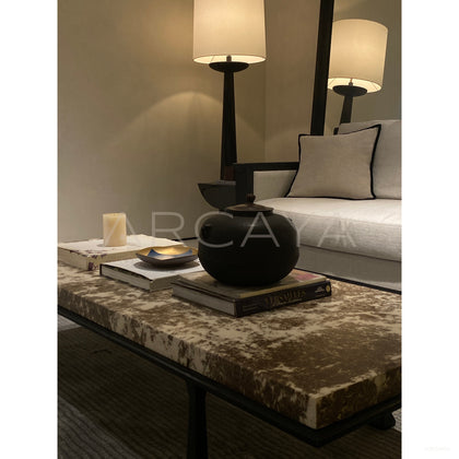 Marble Bronze Coffee Table - scene