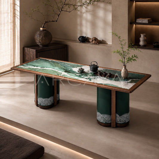 Daze Patek Jade Stone Tea Table - main