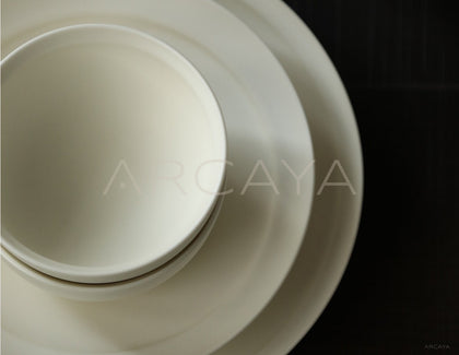 Rongbai Collab White Porcelain Four Person Set - scene