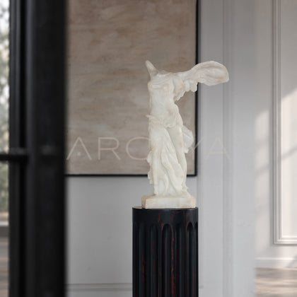 Faux Jade Winged Victory Sculpture - main
