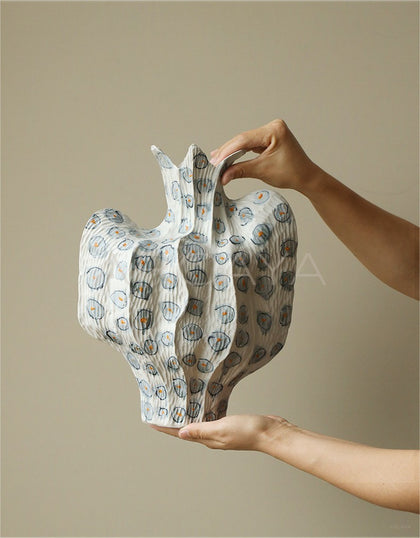 Wabi Sabi Jingdezhen Designer Dried Flower Vase - scene