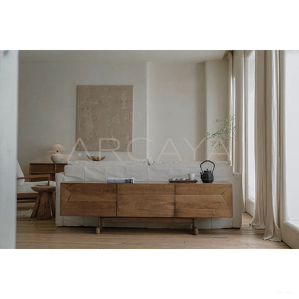 Reclaimed Wood Tv Stand - scene