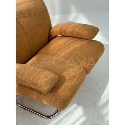 Warm Orange Winter Sofa - scene